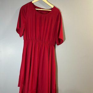 Deep Red Dress